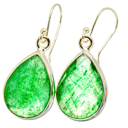 Green Aventurine Earrings handcrafted by Ana Silver Co - EARR421731