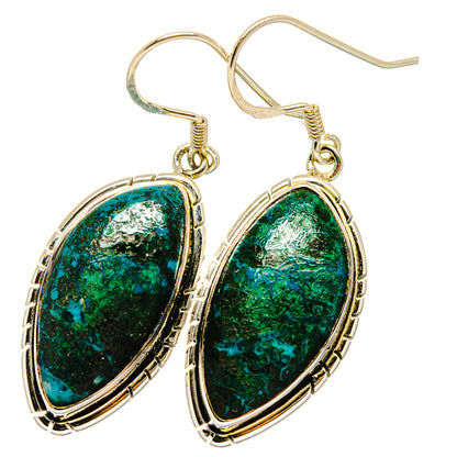 Chrysocolla Earrings handcrafted by Ana Silver Co - EARR421733