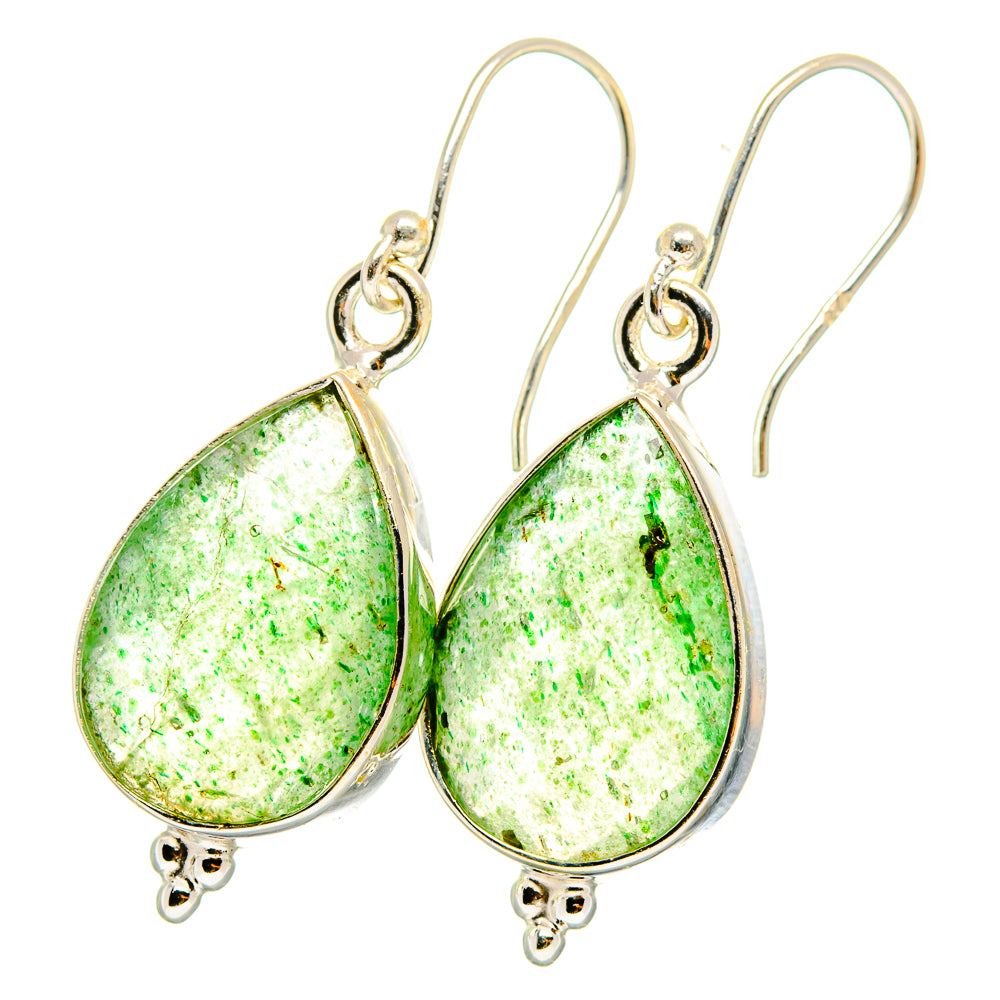 Green Aventurine Earrings handcrafted by Ana Silver Co - EARR421757