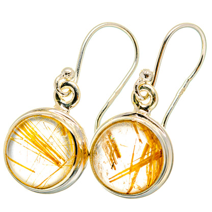 Rutilated Quartz Earrings handcrafted by Ana Silver Co - EARR421759