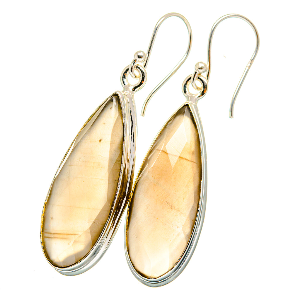Moonstone Earrings handcrafted by Ana Silver Co - EARR421765