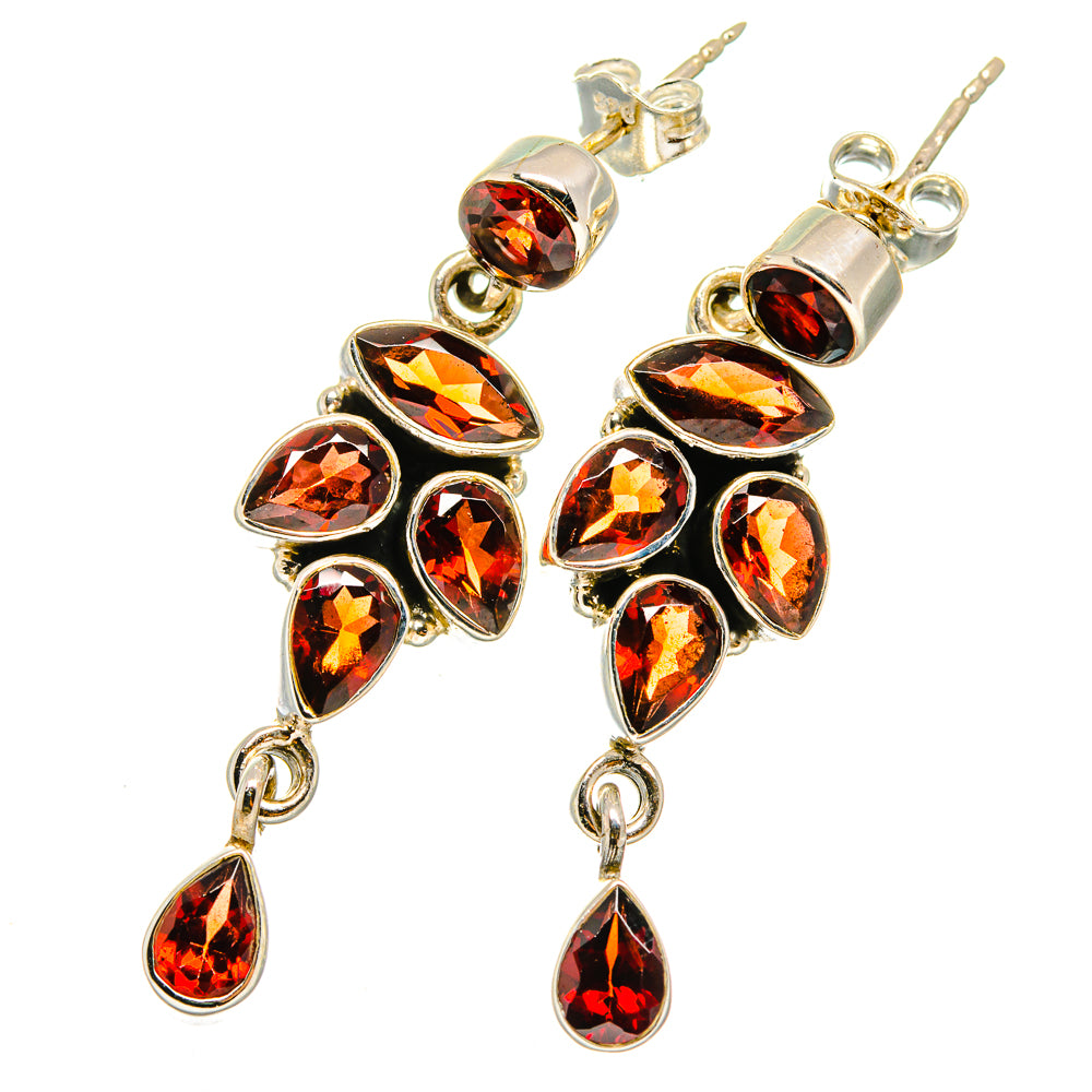 Garnet Earrings handcrafted by Ana Silver Co - EARR421775