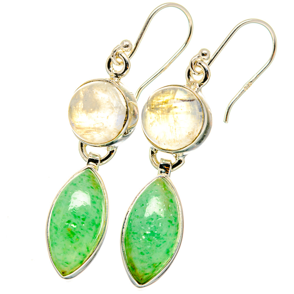 Green Aventurine Earrings handcrafted by Ana Silver Co - EARR421788