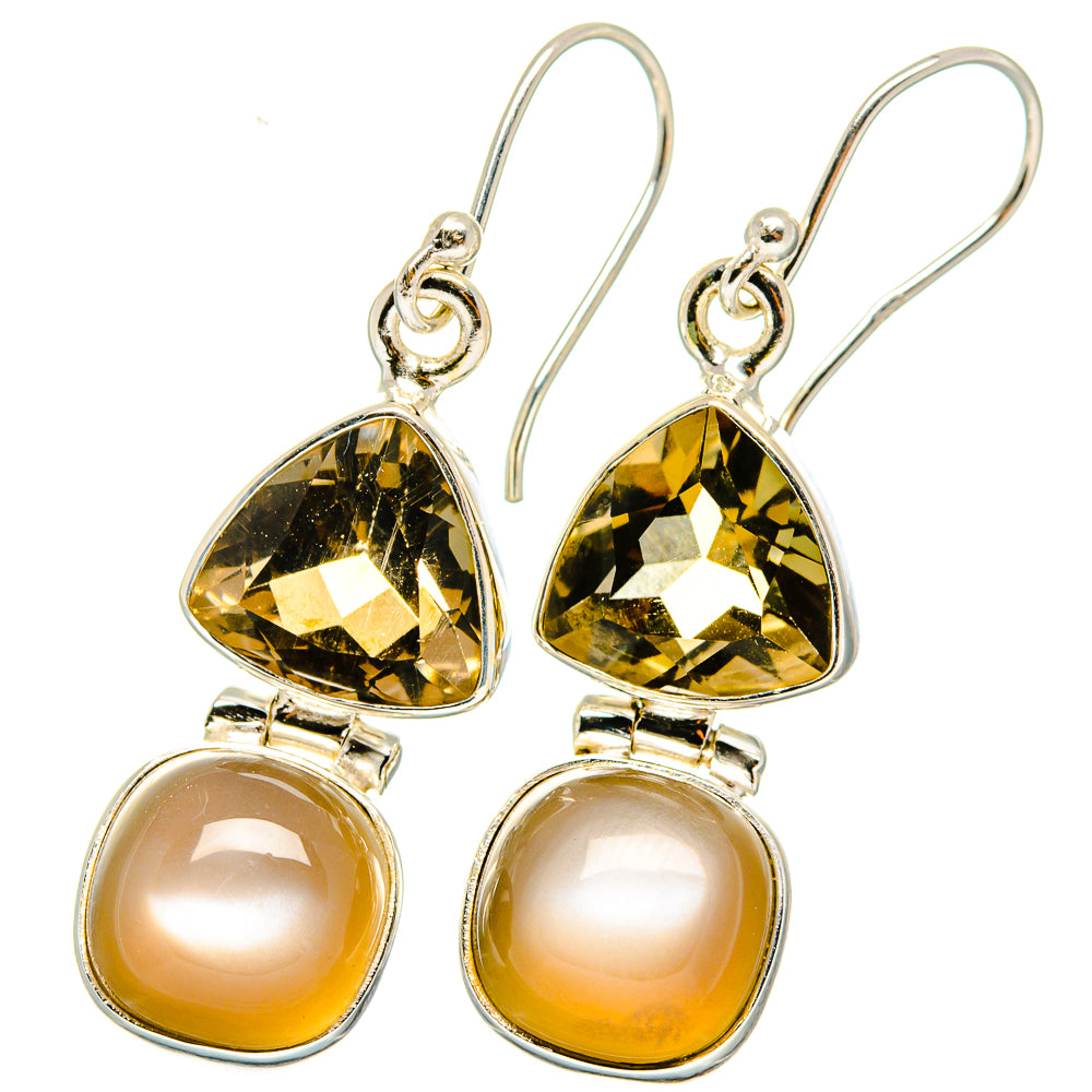 Moonstone Earrings handcrafted by Ana Silver Co - EARR421794