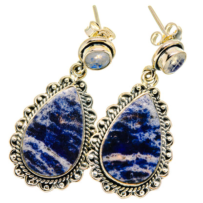 Sodalite Earrings handcrafted by Ana Silver Co - EARR421796