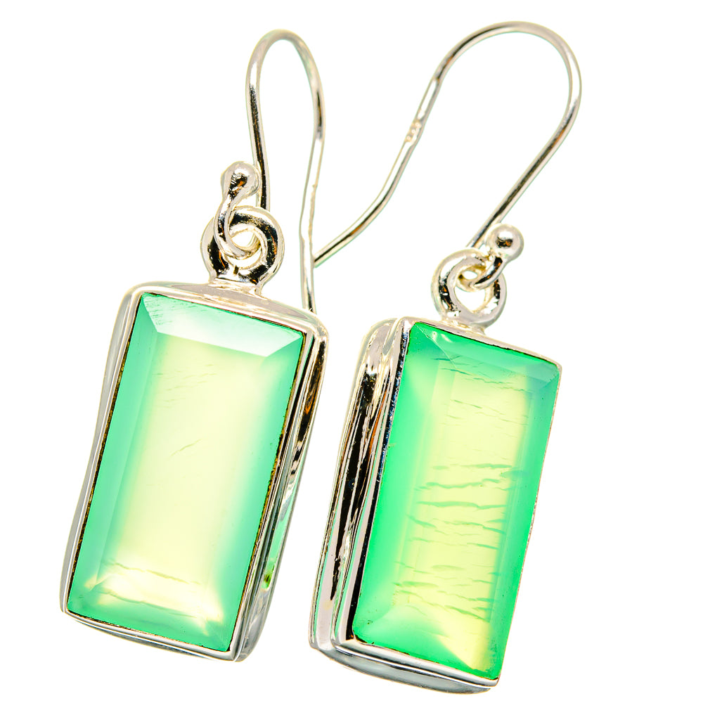 Aqua Chalcedony Earrings handcrafted by Ana Silver Co - EARR421815