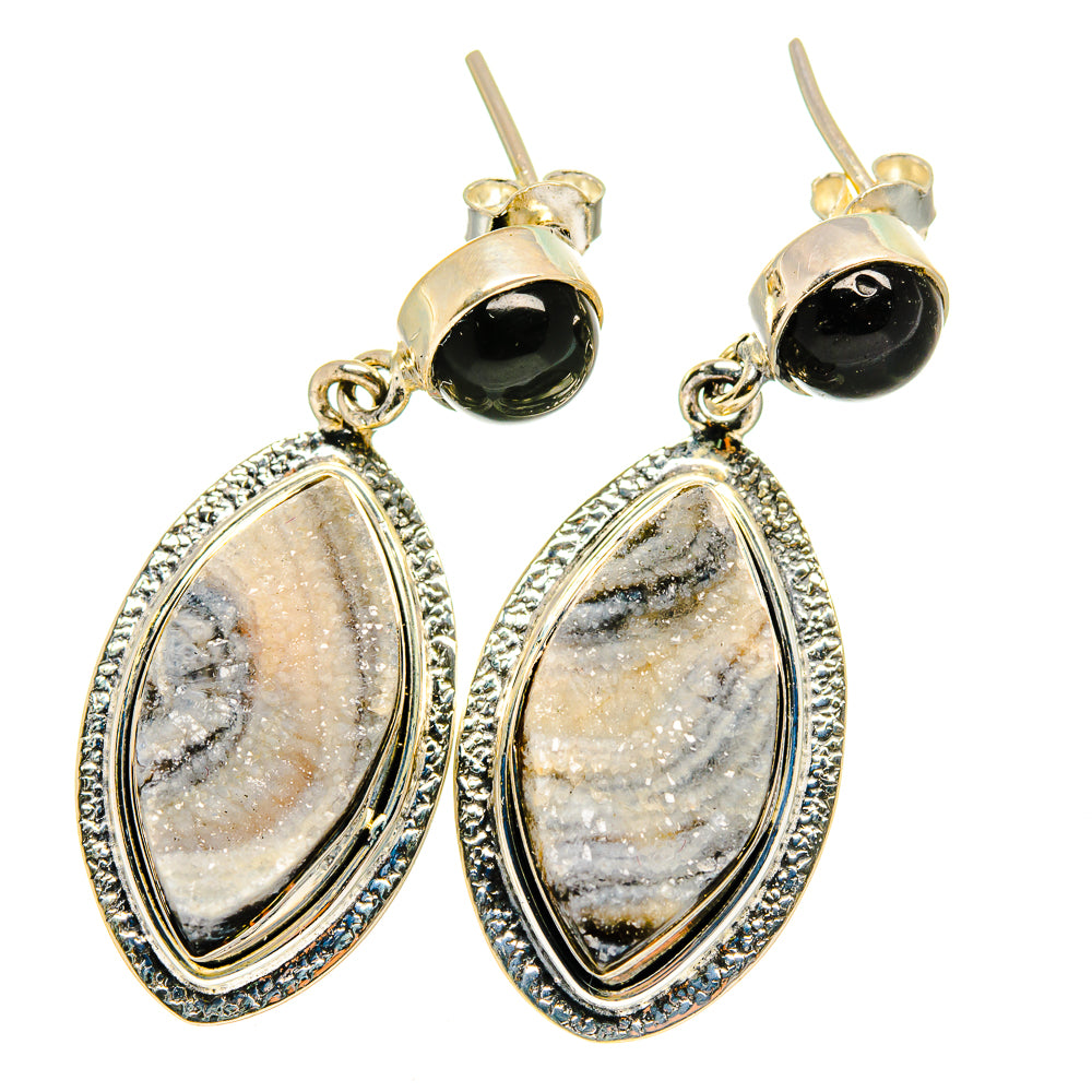 Desert Druzy Earrings handcrafted by Ana Silver Co - EARR421816