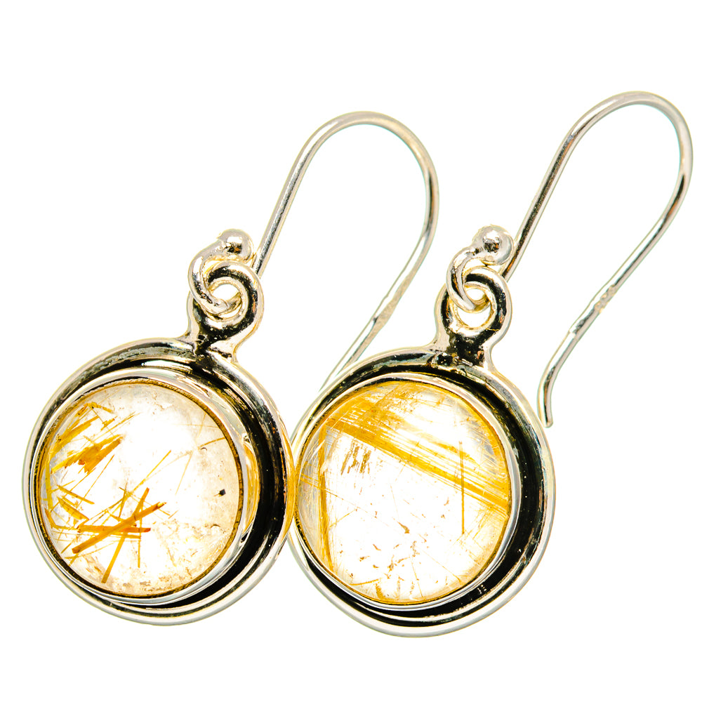 Rutilated Quartz Earrings handcrafted by Ana Silver Co - EARR421822