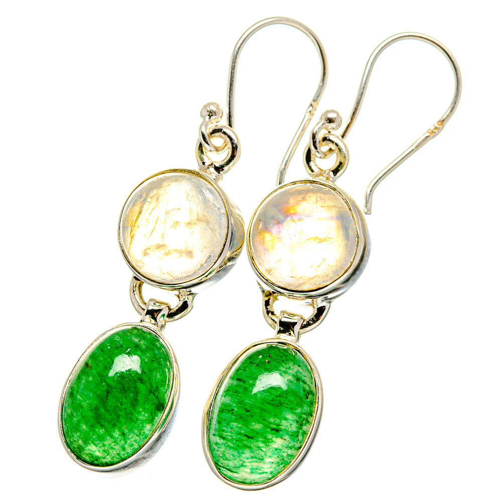 Green Aventurine Earrings handcrafted by Ana Silver Co - EARR421827