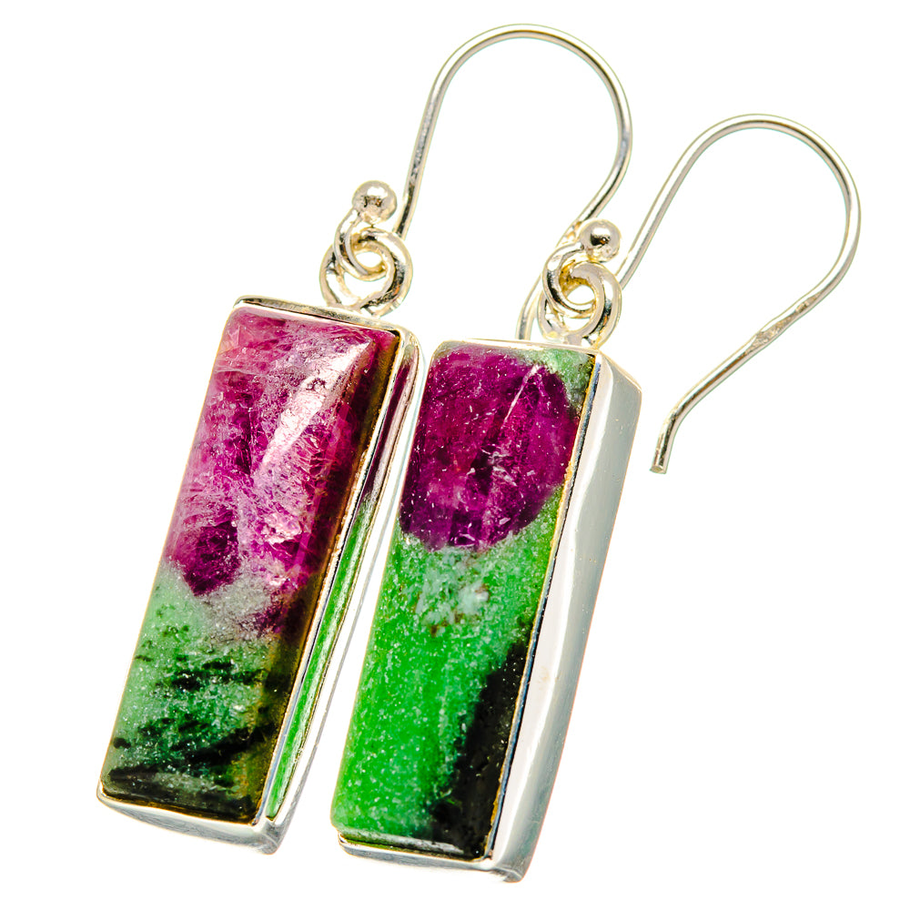 Ruby Zoisite Earrings handcrafted by Ana Silver Co - EARR421834