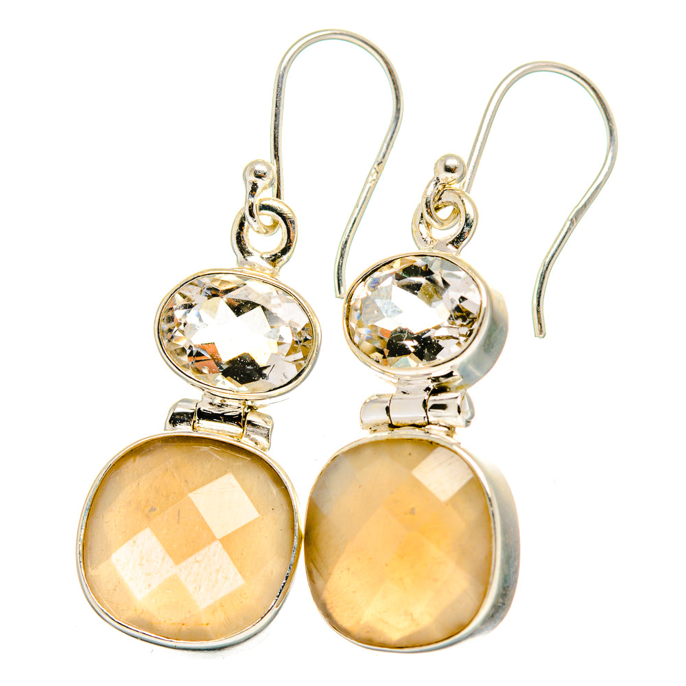 Moonstone Earrings handcrafted by Ana Silver Co - EARR421844