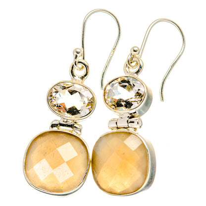 Moonstone Earrings handcrafted by Ana Silver Co - EARR421844
