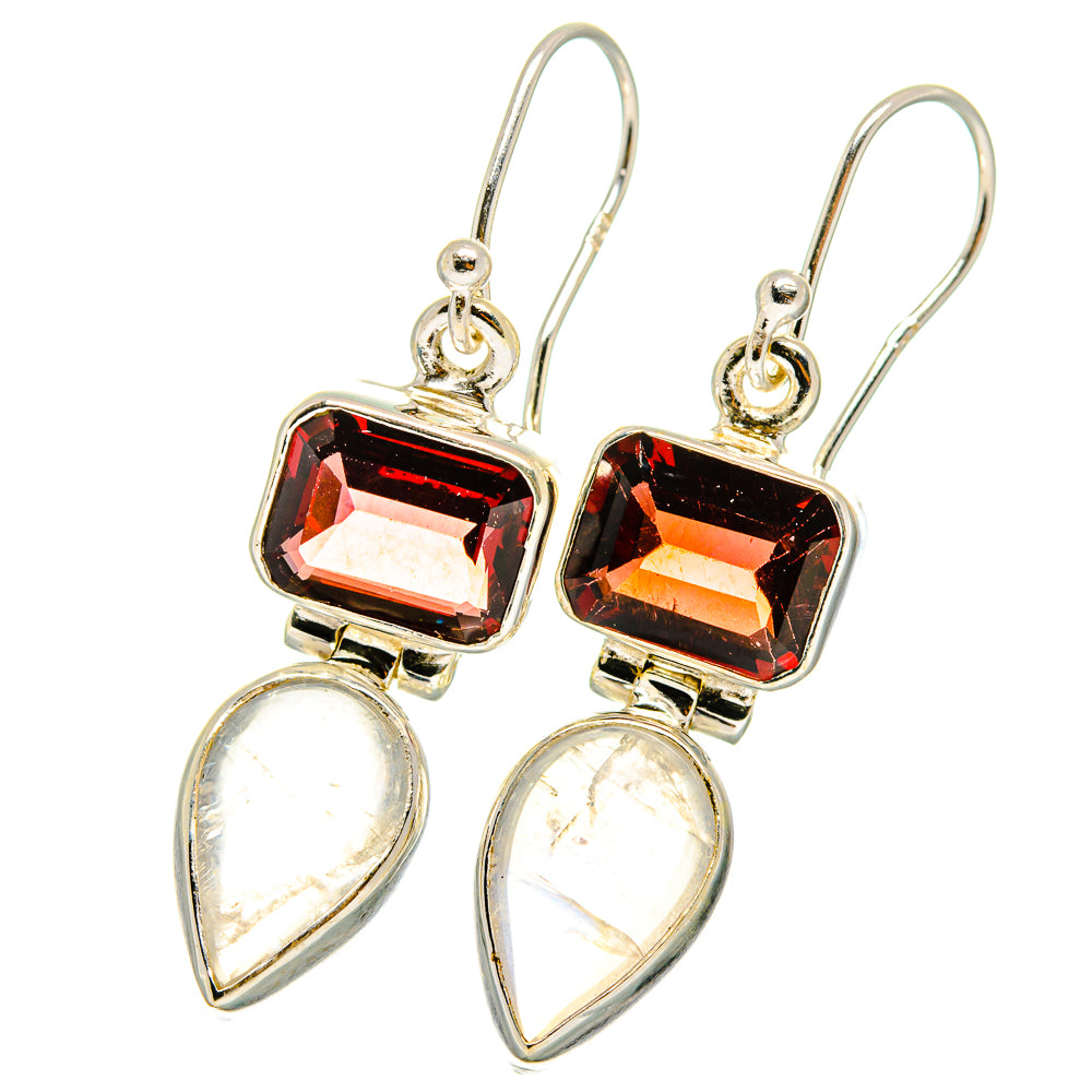 Rainbow Moonstone Earrings handcrafted by Ana Silver Co - EARR421852