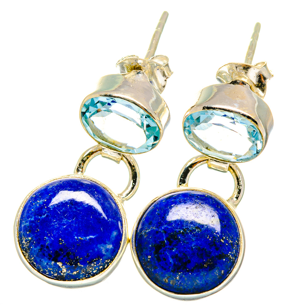 Lapis Lazuli Earrings handcrafted by Ana Silver Co - EARR421872