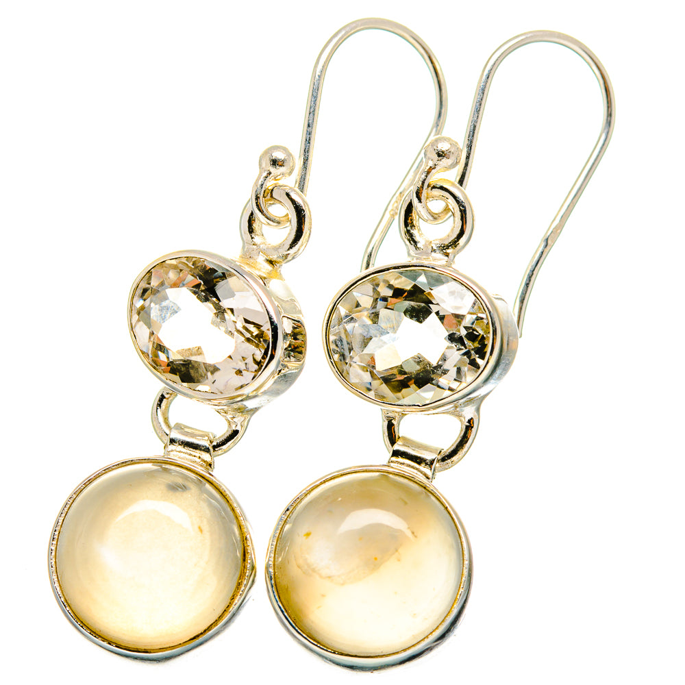 Moonstone Earrings handcrafted by Ana Silver Co - EARR421873