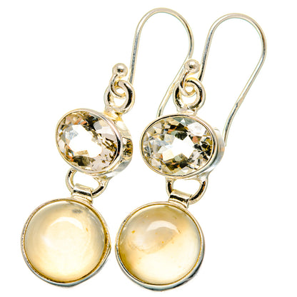 Moonstone Earrings handcrafted by Ana Silver Co - EARR421873