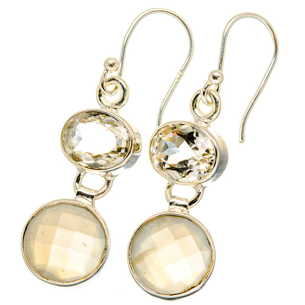 Moonstone Earrings handcrafted by Ana Silver Co - EARR421887