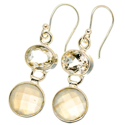 Moonstone Earrings handcrafted by Ana Silver Co - EARR421887