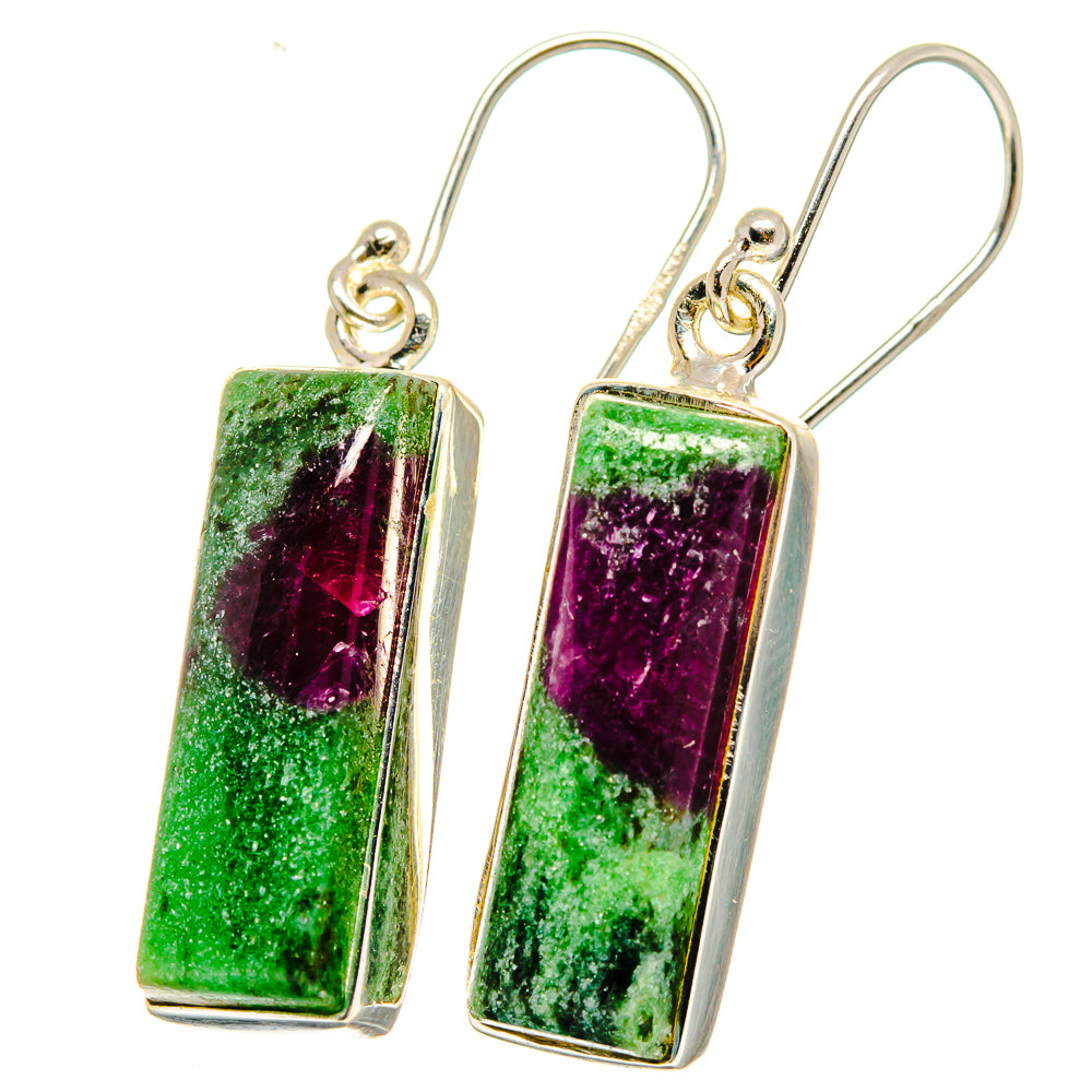 Ruby Zoisite Earrings handcrafted by Ana Silver Co - EARR421894