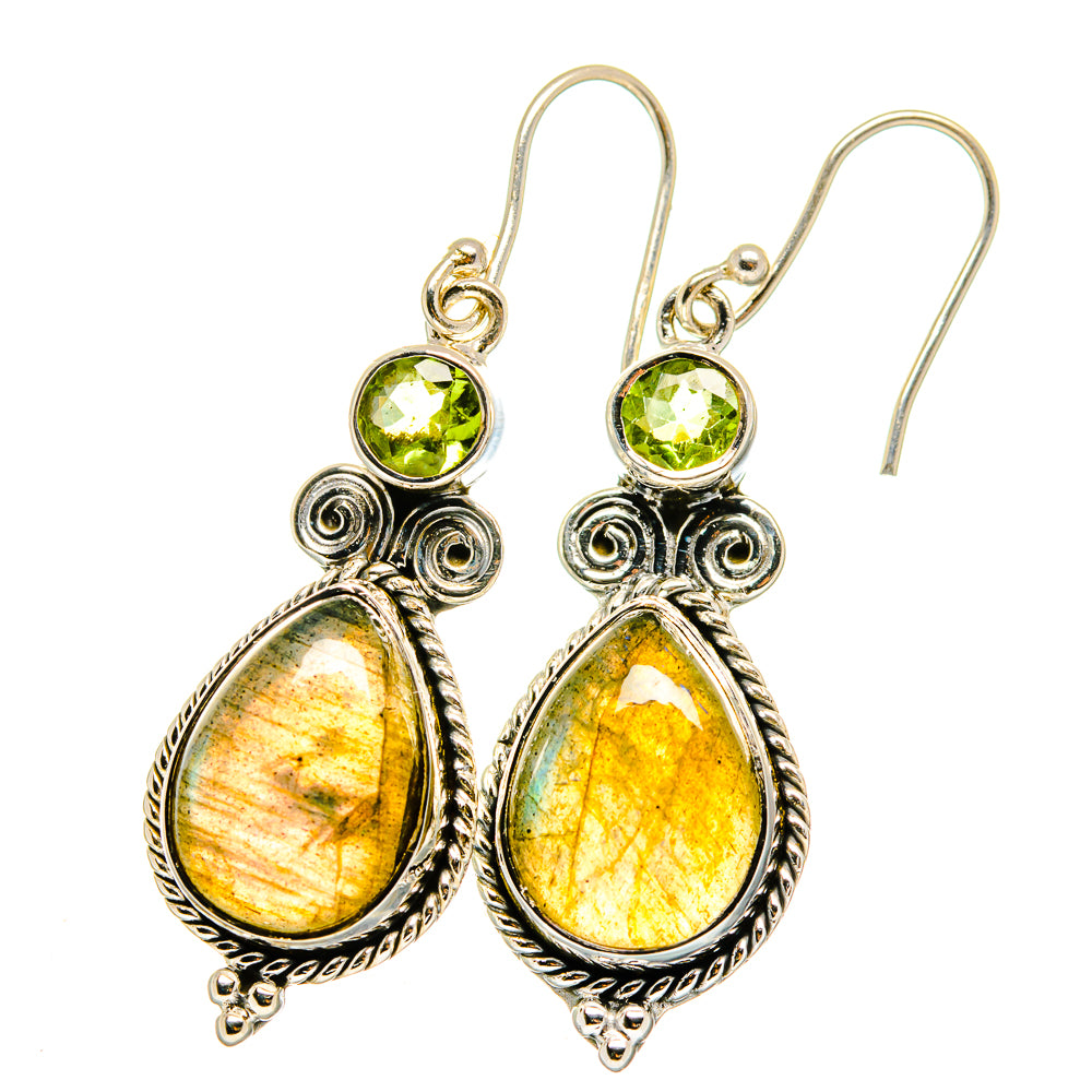 Labradorite Earrings handcrafted by Ana Silver Co - EARR421899