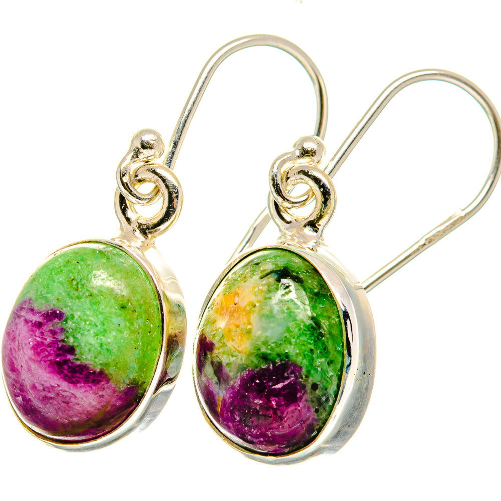 Ruby Zoisite Earrings handcrafted by Ana Silver Co - EARR421901