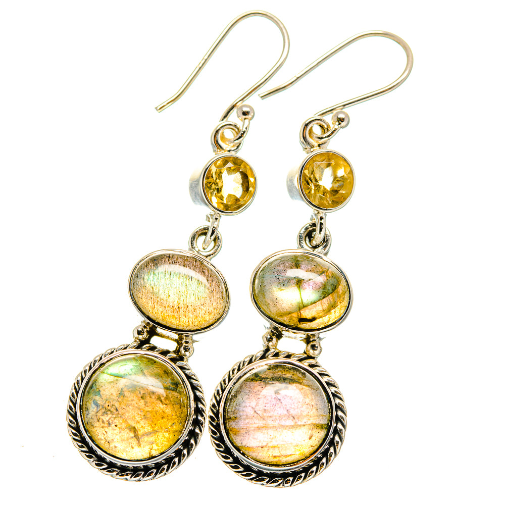 Labradorite Earrings handcrafted by Ana Silver Co - EARR421907