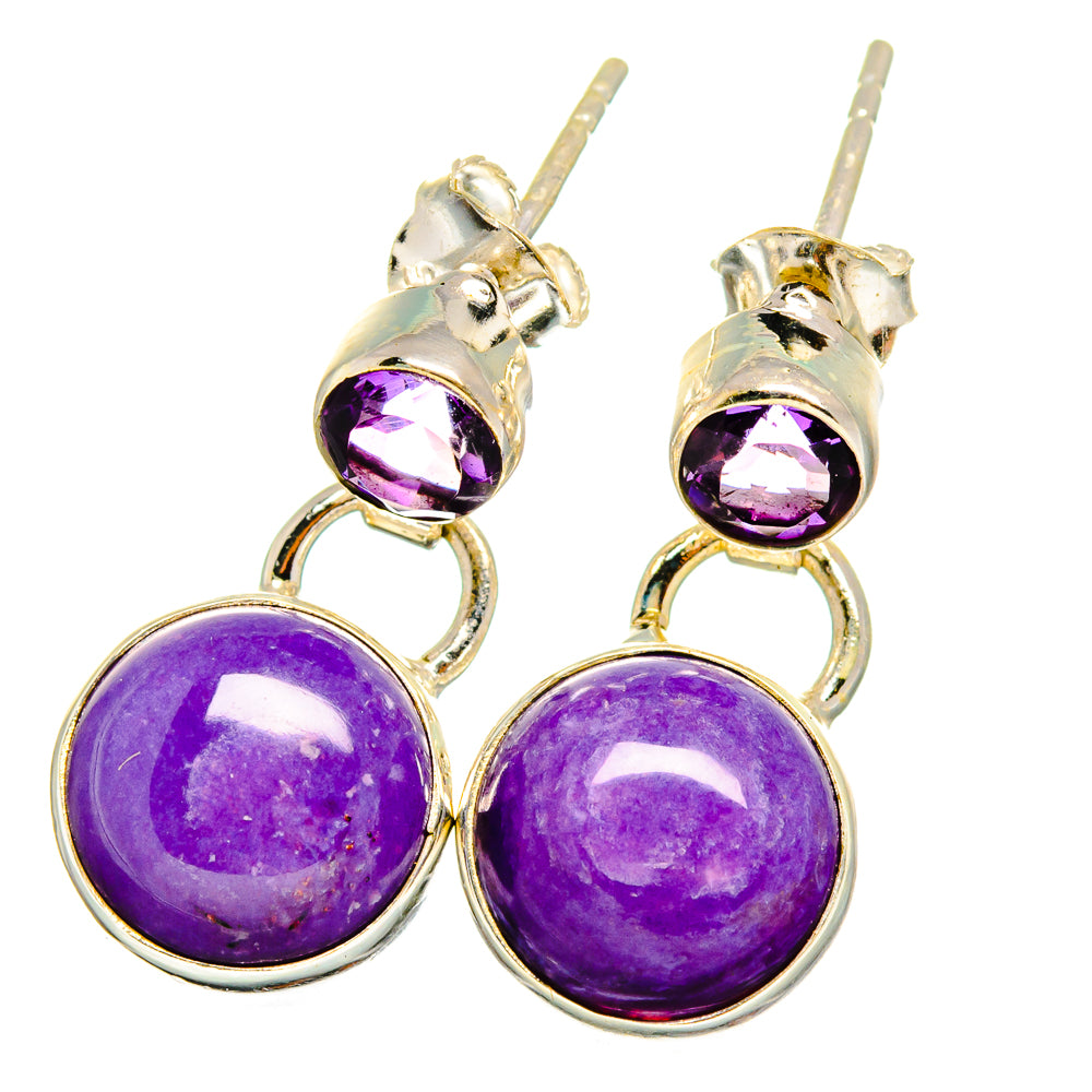 Charoite Earrings handcrafted by Ana Silver Co - EARR421918