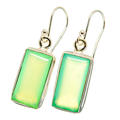 Aqua Chalcedony Earrings handcrafted by Ana Silver Co - EARR421928