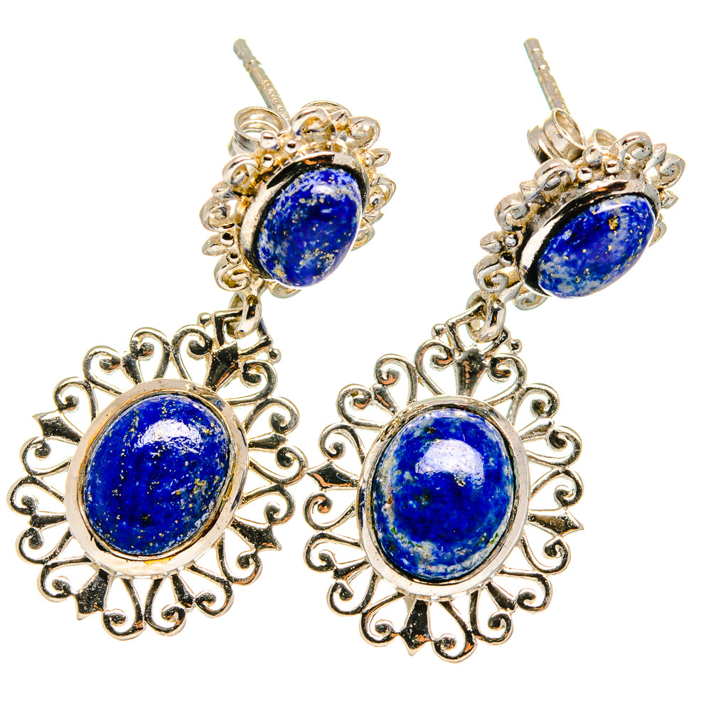 Lapis Lazuli Earrings handcrafted by Ana Silver Co - EARR421939