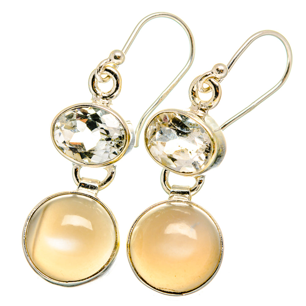 Moonstone Earrings handcrafted by Ana Silver Co - EARR421947