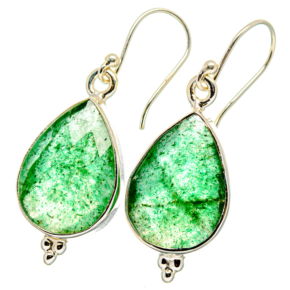 Green Aventurine Earrings handcrafted by Ana Silver Co - EARR421961