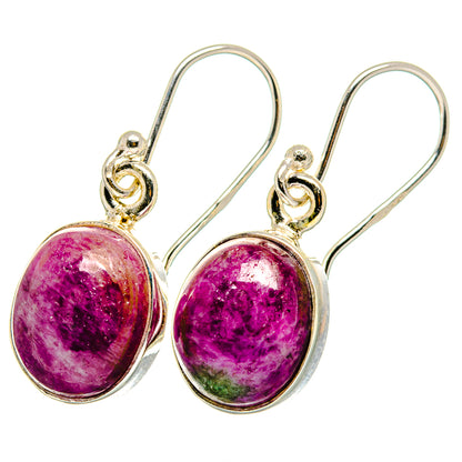 Ruby Zoisite Earrings handcrafted by Ana Silver Co - EARR421963