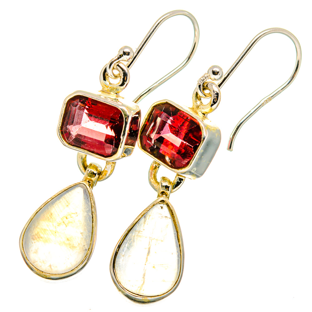 Rainbow Moonstone Earrings handcrafted by Ana Silver Co - EARR421966