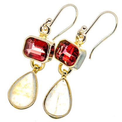 Rainbow Moonstone Earrings handcrafted by Ana Silver Co - EARR421966