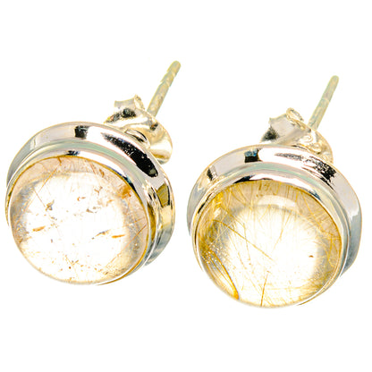 Rutilated Quartz Earrings handcrafted by Ana Silver Co - EARR421984