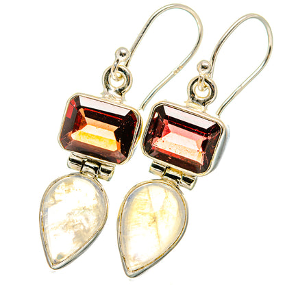 Rainbow Moonstone Earrings handcrafted by Ana Silver Co - EARR421986
