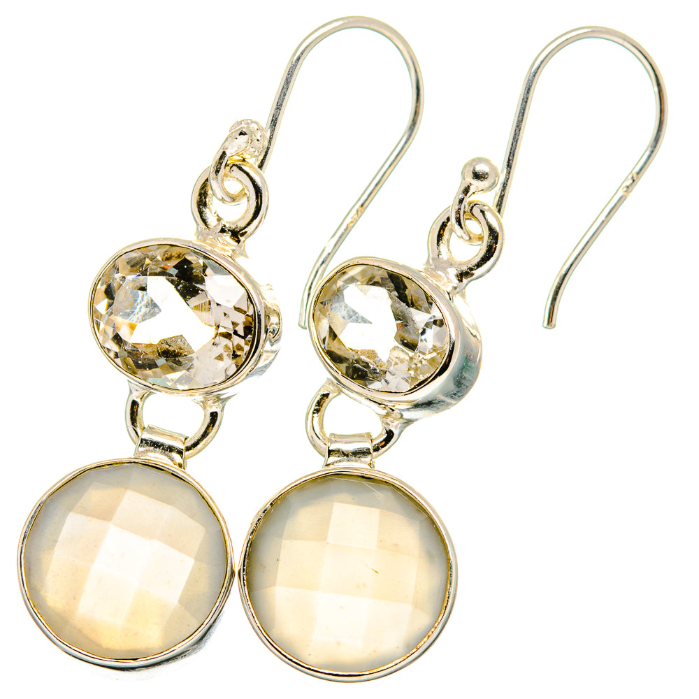 Moonstone Earrings handcrafted by Ana Silver Co - EARR421991