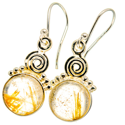 Rutilated Quartz Earrings handcrafted by Ana Silver Co - EARR422012