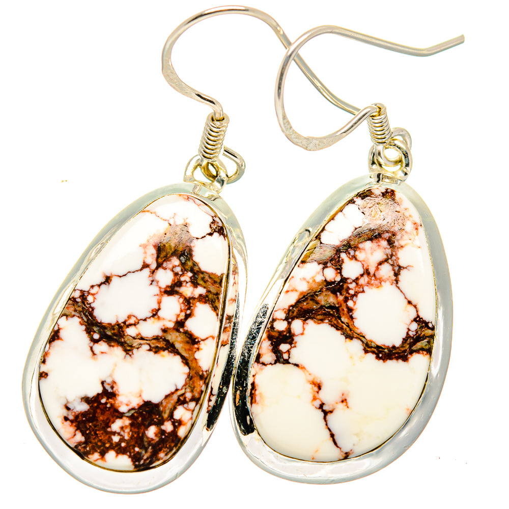 Wild Horse Jasper Earrings handcrafted by Ana Silver Co - EARR422050