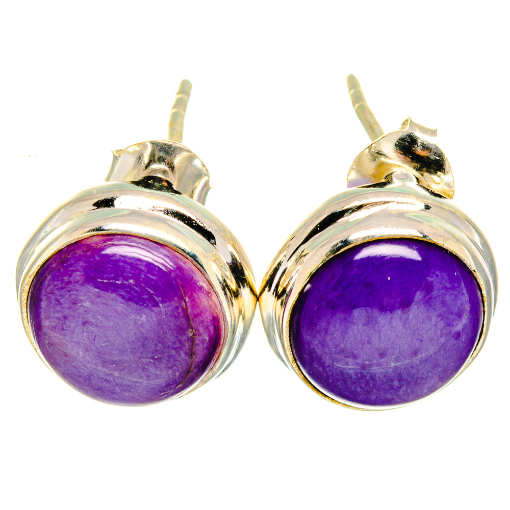 Charoite Earrings handcrafted by Ana Silver Co - EARR422053