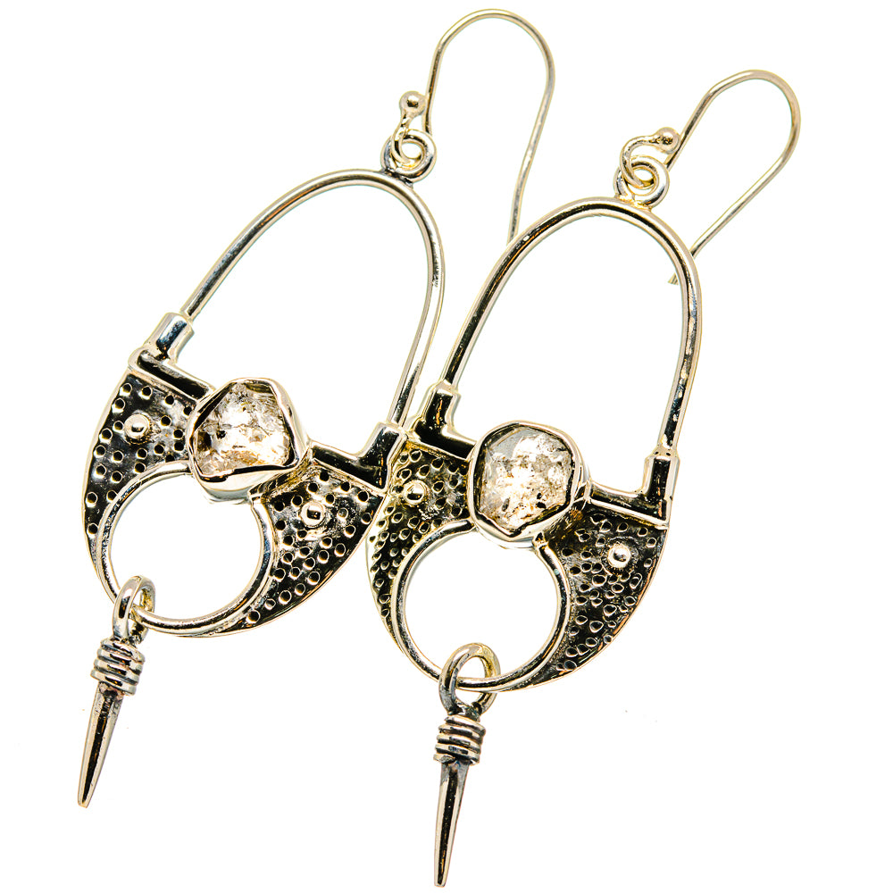 Herkimer Diamond Earrings handcrafted by Ana Silver Co - EARR422055