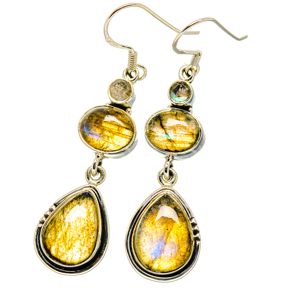 Labradorite Earrings handcrafted by Ana Silver Co - EARR422058
