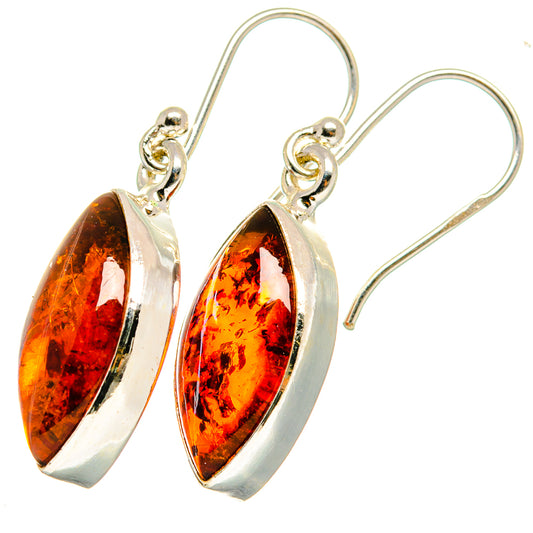 Baltic Amber Earrings handcrafted by Ana Silver Co - EARR422074