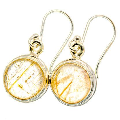 Rutilated Quartz Earrings handcrafted by Ana Silver Co - EARR422075