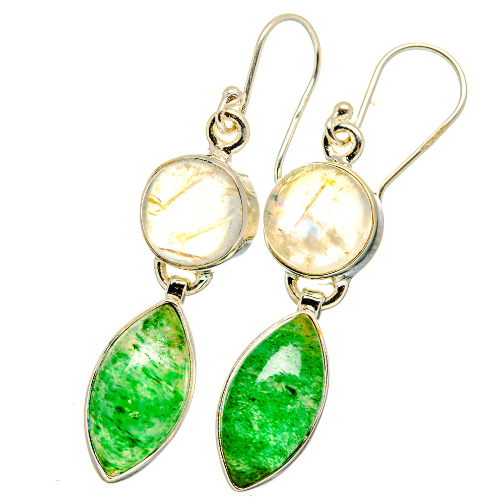 Green Aventurine Earrings handcrafted by Ana Silver Co - EARR422088