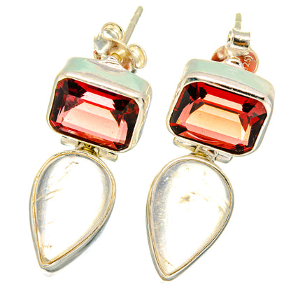 Rainbow Moonstone Earrings handcrafted by Ana Silver Co - EARR422093