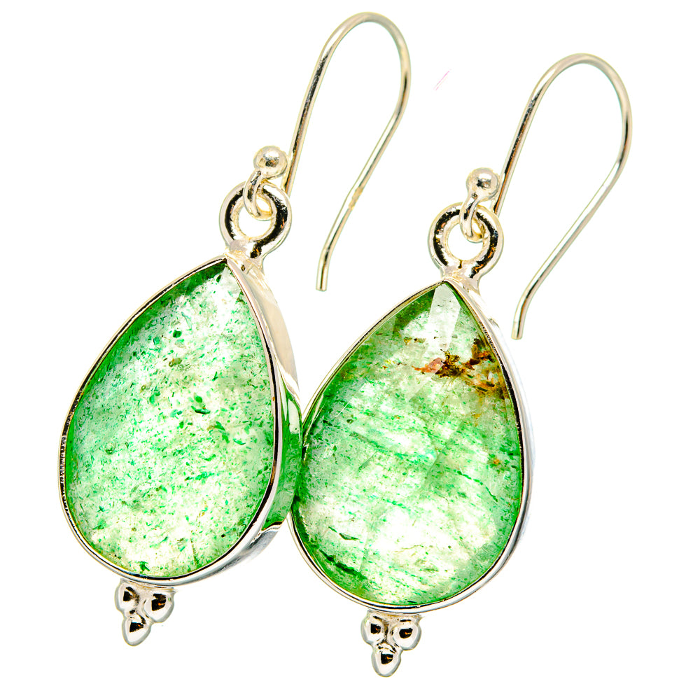 Green Aventurine Earrings handcrafted by Ana Silver Co - EARR422096