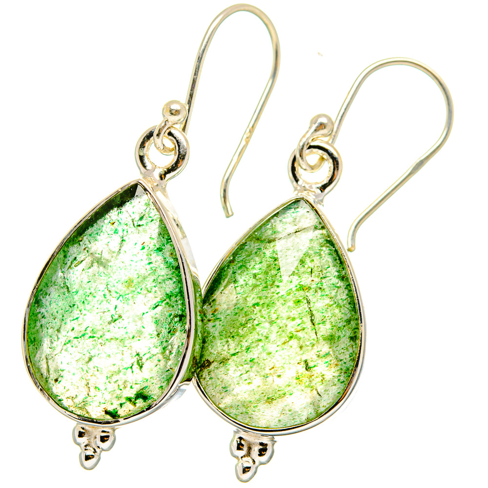 Green Aventurine Earrings handcrafted by Ana Silver Co - EARR422102
