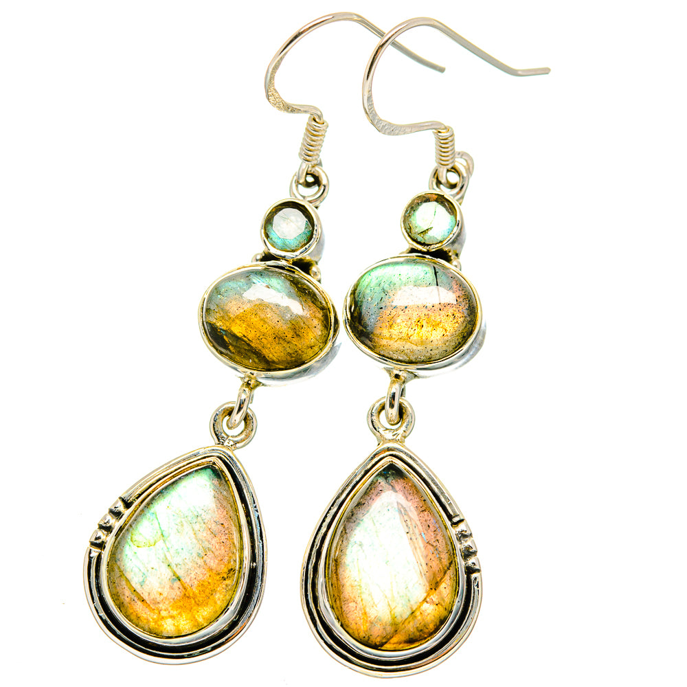 Labradorite Earrings handcrafted by Ana Silver Co - EARR422104