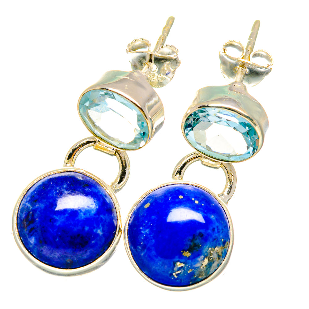Lapis Lazuli Earrings handcrafted by Ana Silver Co - EARR422105